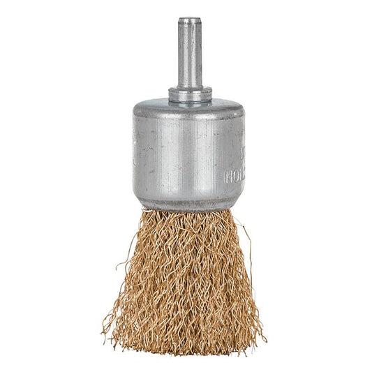 Perie din sarma de alama tip pensula 28mm - pentru curatare si polizare metal - GEKO