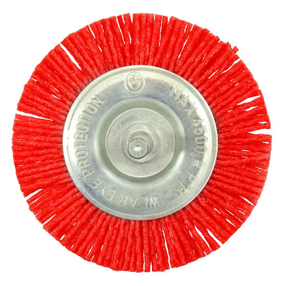Perie disc cu ax 6mm din nylon 75mm - curatare, polizare si intretinere - GEKO