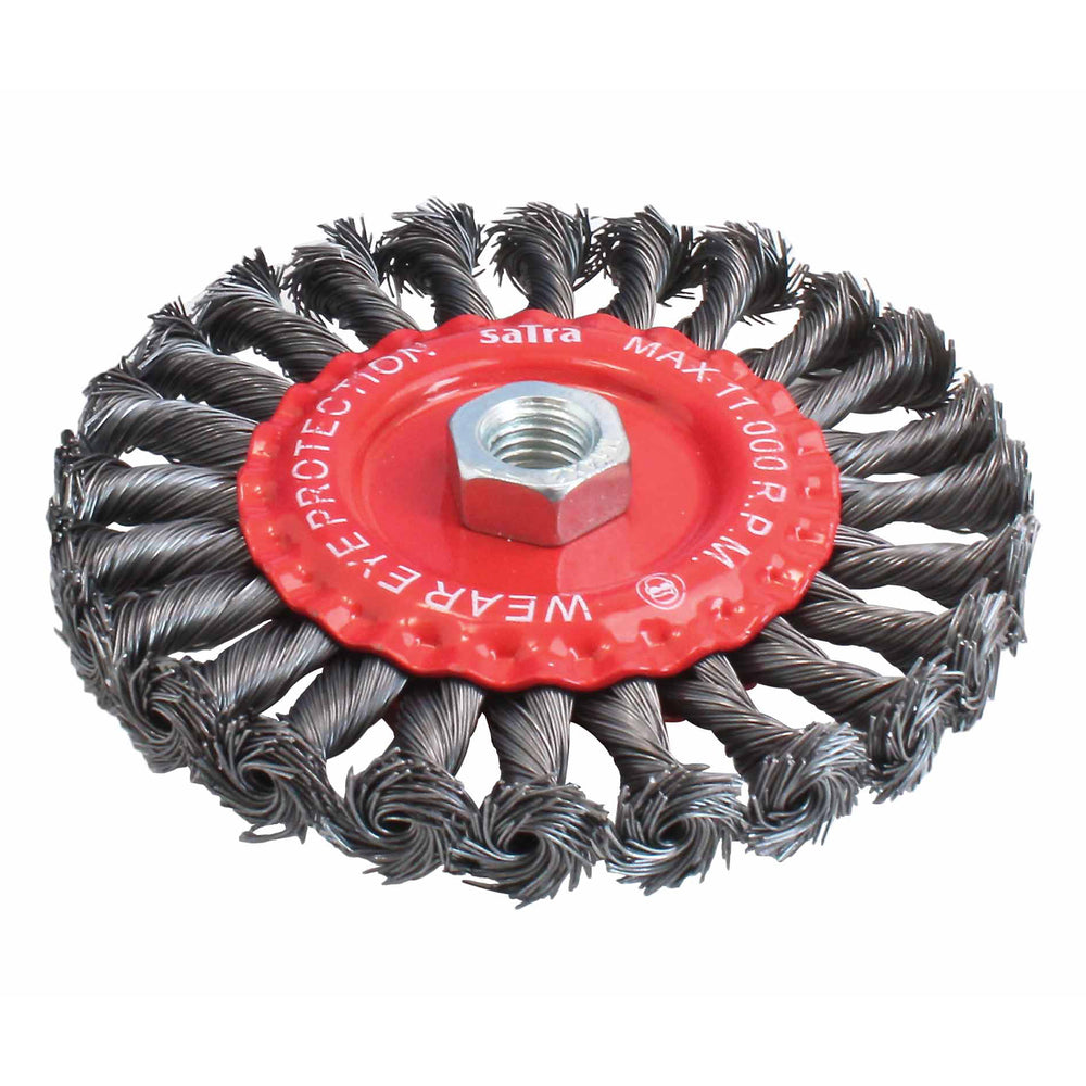 Perie tip disc cu toroane 125mm otel