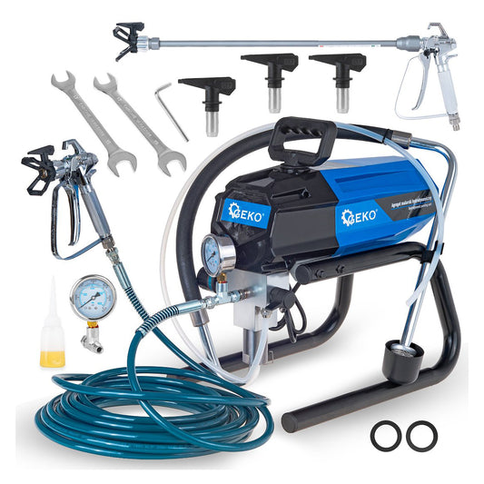 Pistol agregat pompa de vopsit hidrodinamica airless sp460 1000w 210bar 1.8l/min furtun 13m, duza 517