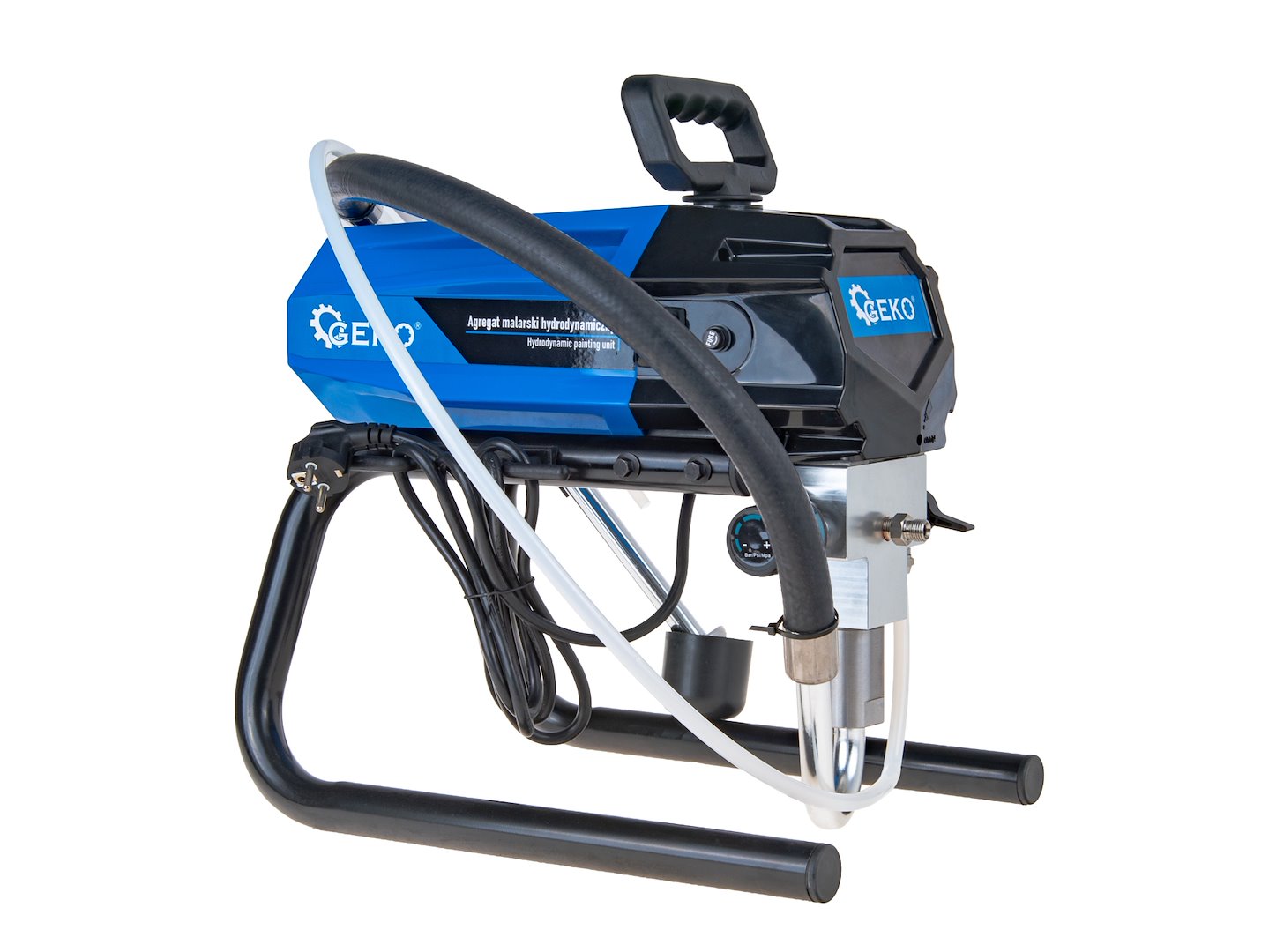 Pistol agregat pompa de vopsit hidrodinamica airless sp460 1000w 210bar 1.8l/min furtun 13m, duza 517