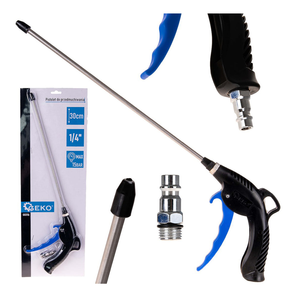 Pistol de aer comprimat cu duza de 30cm si cupla racord rapid 1/4" - GEKO