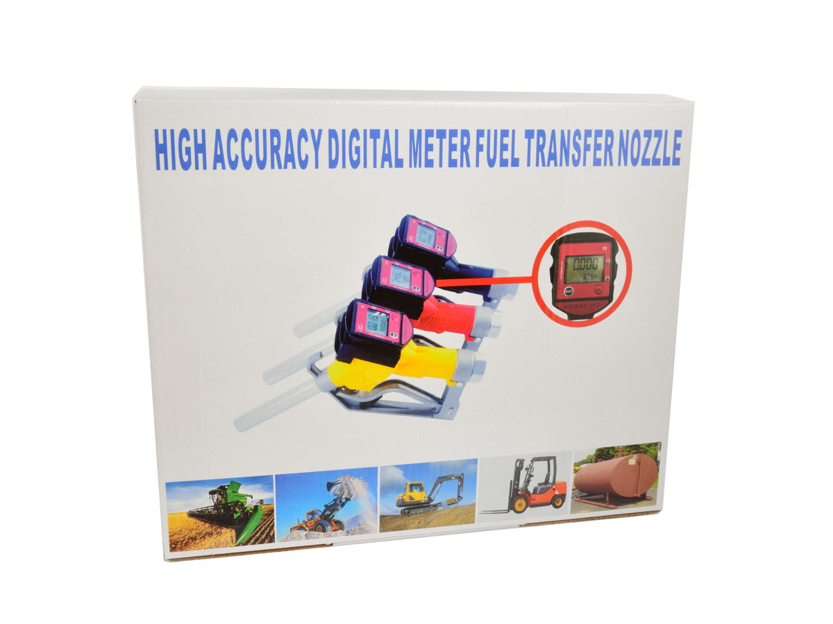 Pistol de combustibil cu contor digital LCD 1" BSP pentru pompa de transfer ulei motorina