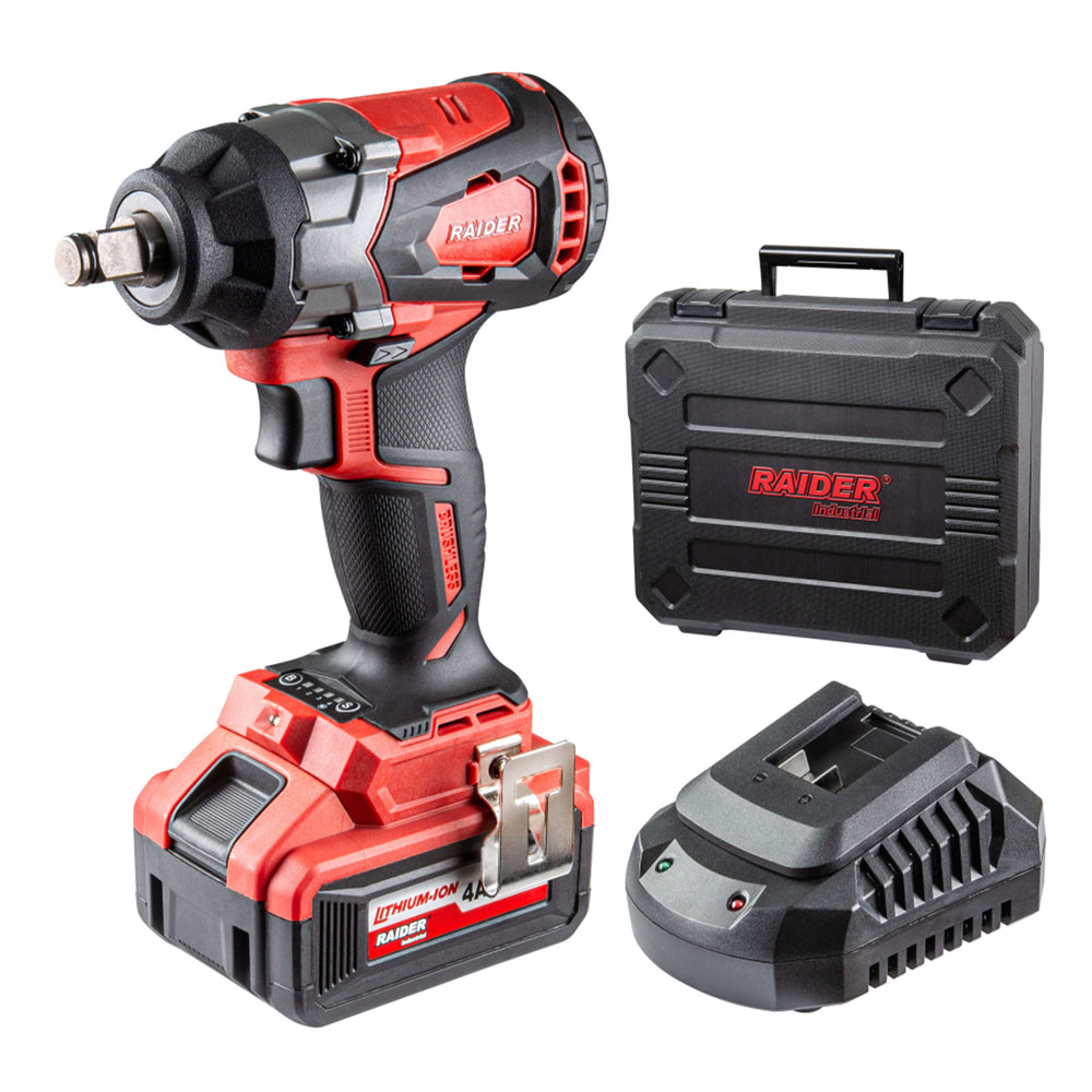 Pistol de impact 1/2 480NM cu acumulator 20V 4ah RAIDER