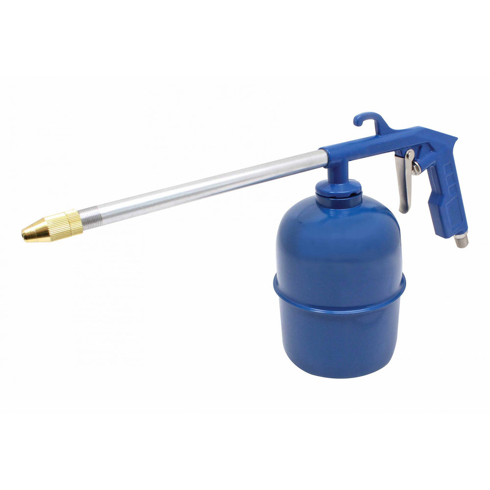 Pistol de spalat si degresat cu aer comprimat pentru motoare, rezervor metalic 1l, duza lunga 230mm, 3-5 bar