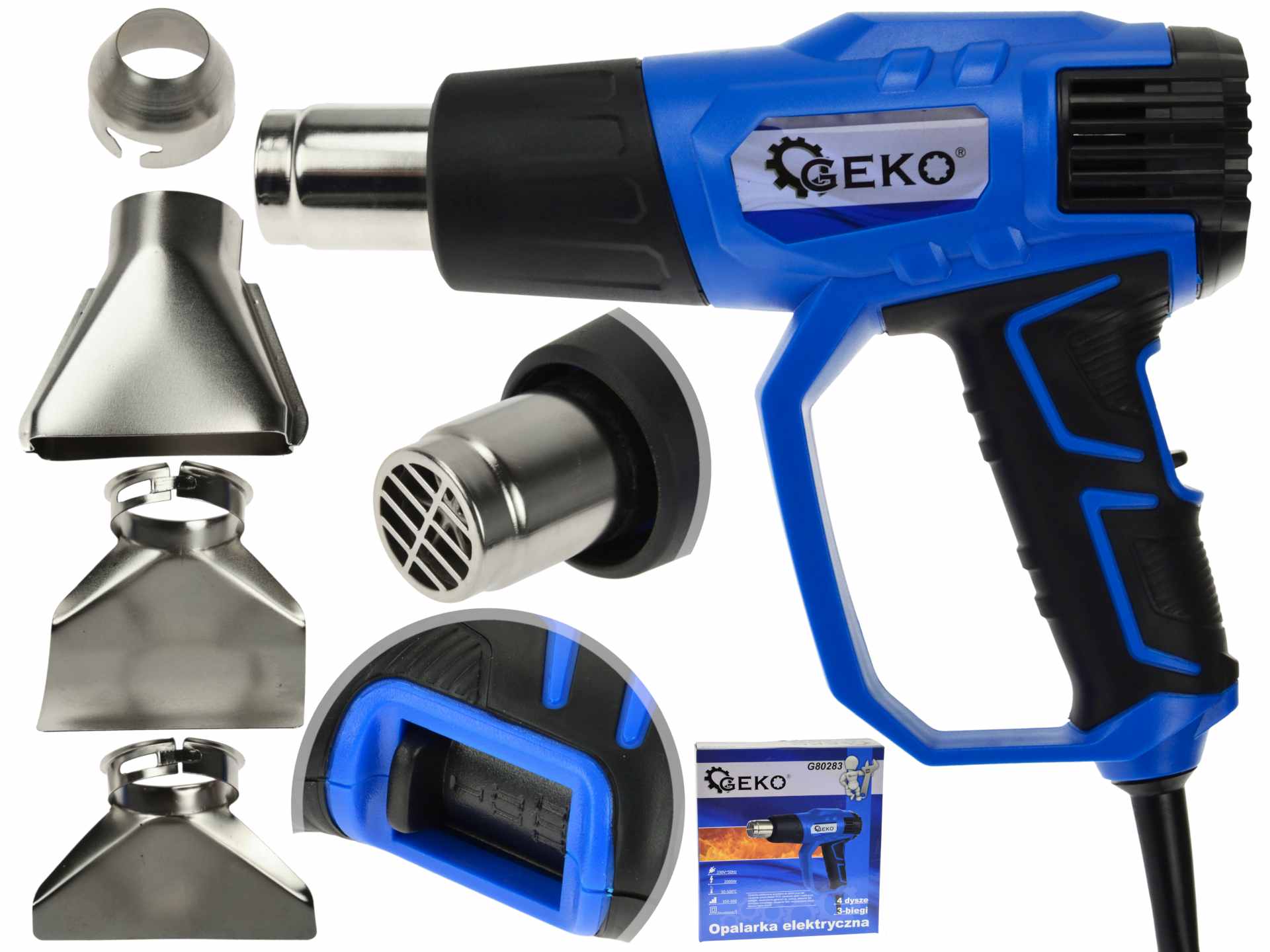 Pistol de suflat aer cald 2000W GEKO