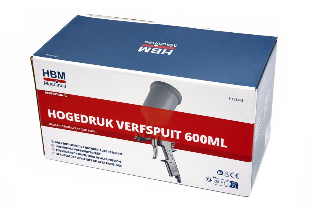 Pistol de vopsit de inalta presiune 600ml HBM