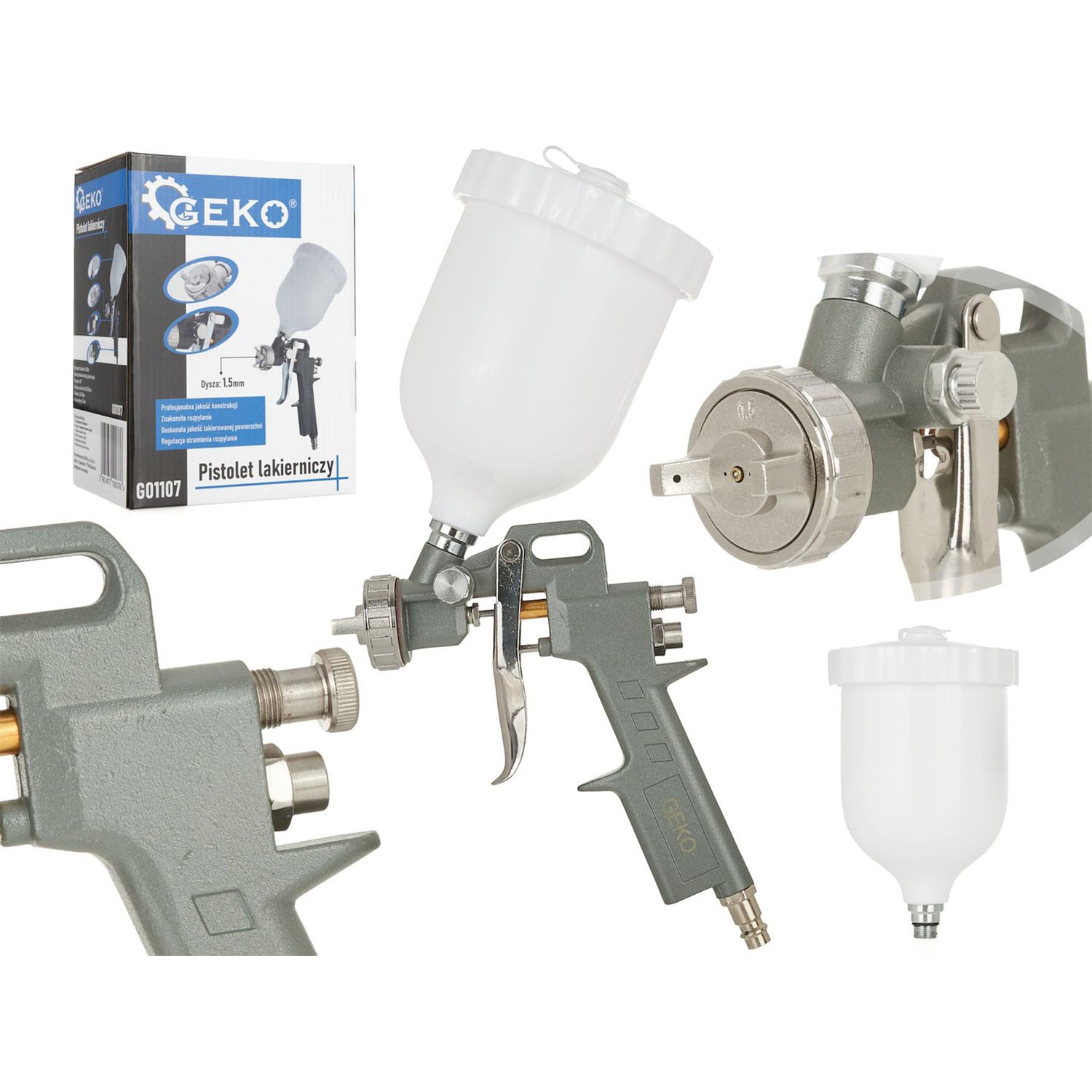 Pistol de vopsit HVLP 500ml GEKO