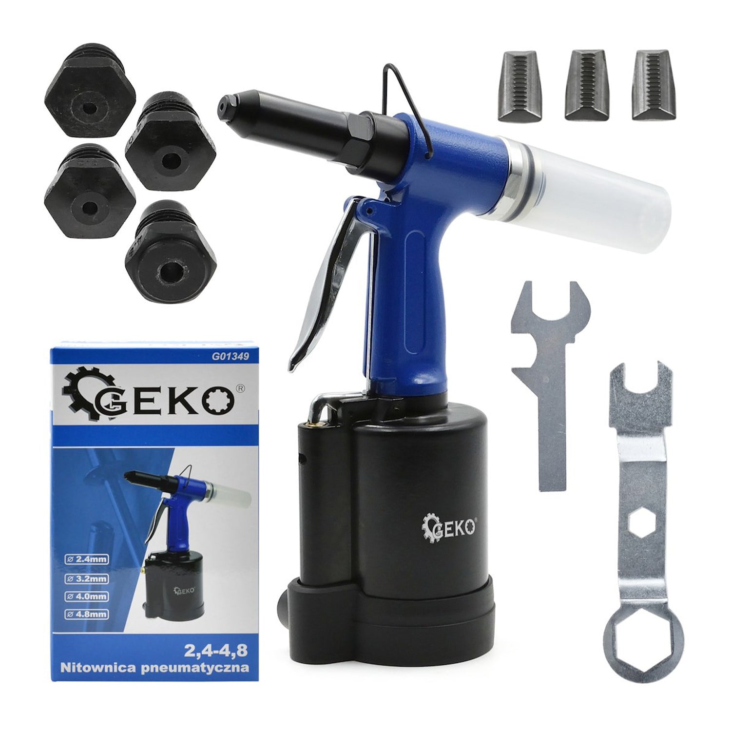 Pistol pneumatic de nituit 2.4-4.8mm GEKO