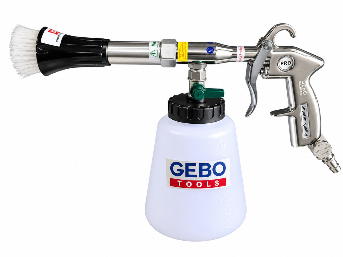 Pistol pneumatic pt spalat tapiterii TORNADOR cu adaptor vacuum GEBO TOOLS
