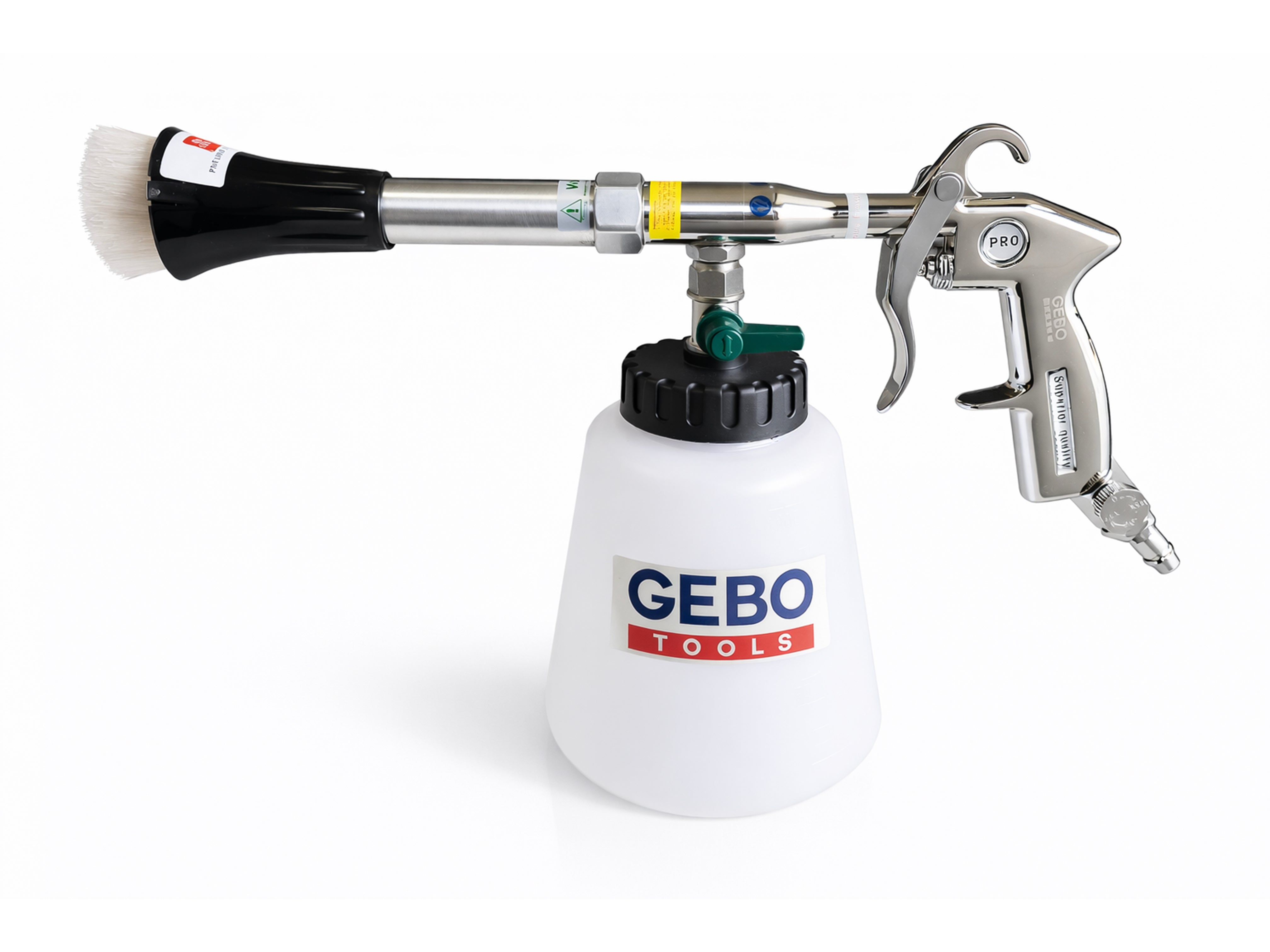 Pistol pneumatic pt spalat tapiterii TORNADOR cu adaptor vacuum GEBO TOOLS