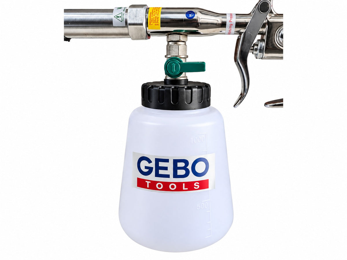 Pistol pneumatic pt spalat tapiterii TORNADOR cu adaptor vacuum GEBO TOOLS