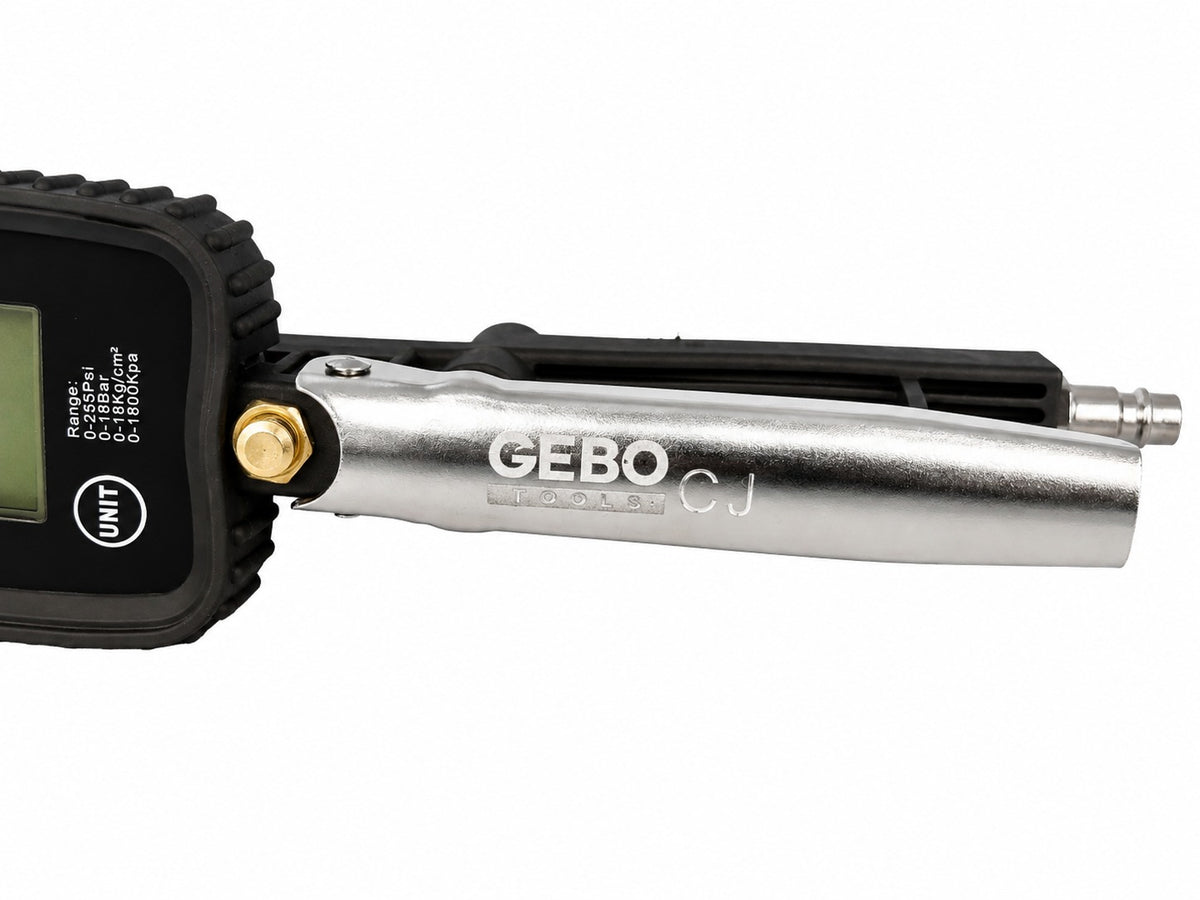 Pistol umflat roti cu manometru digital 0-255 psi GEBO TOOLS