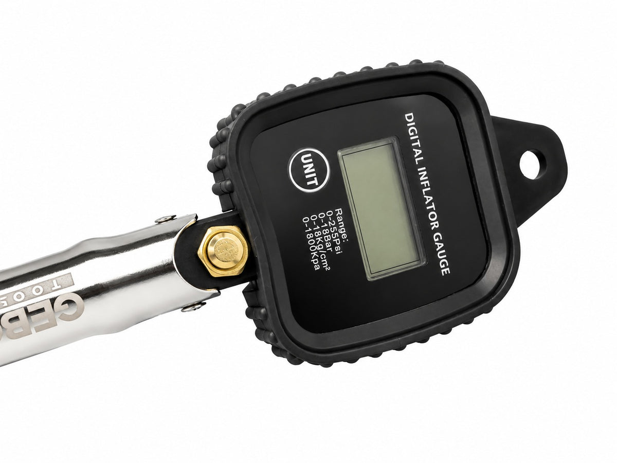 Pistol umflat roti cu manometru digital 0-255 psi GEBO TOOLS