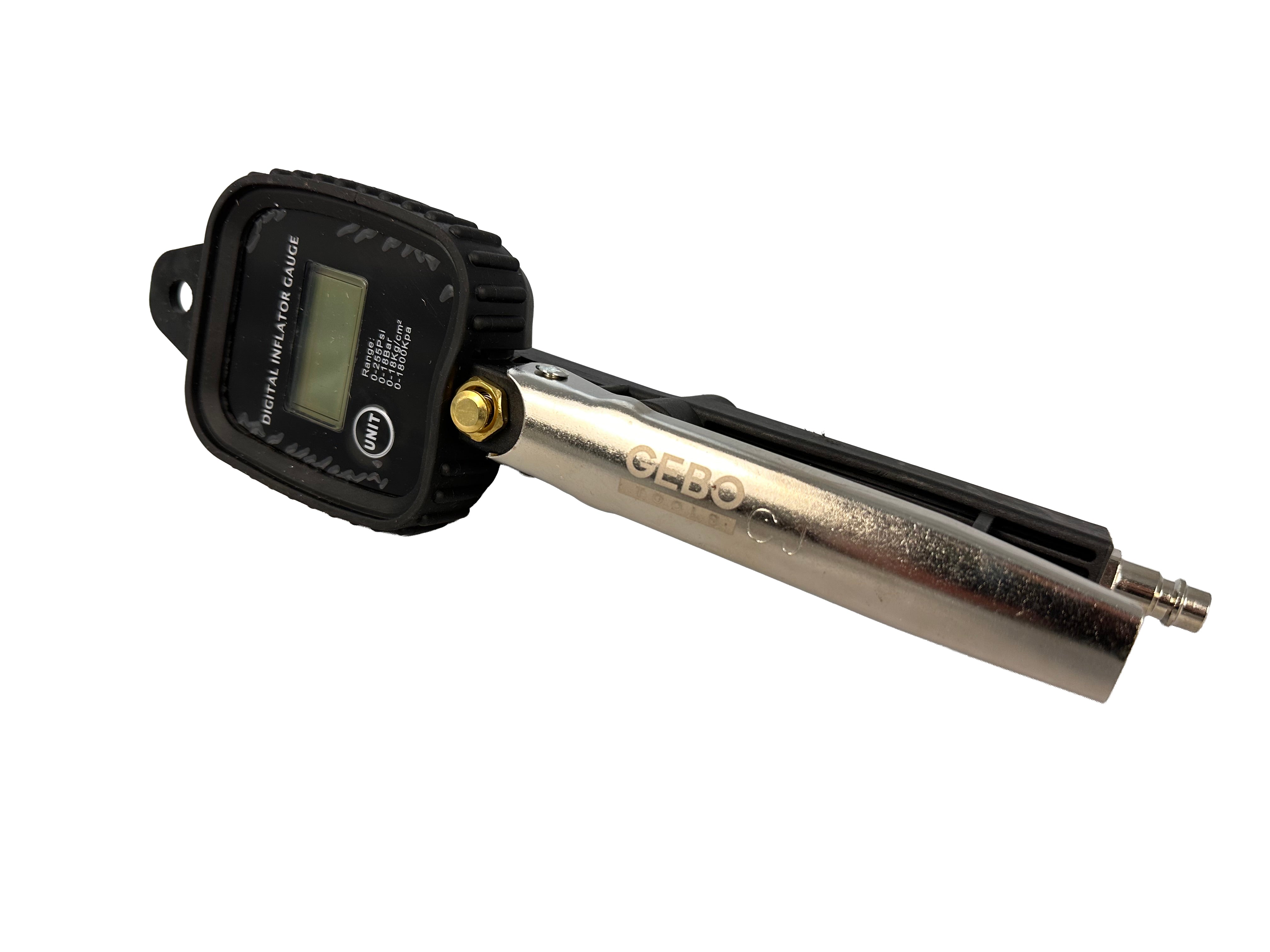 Pistol umflat roti cu manometru digital 0-255 psi GEBO TOOLS