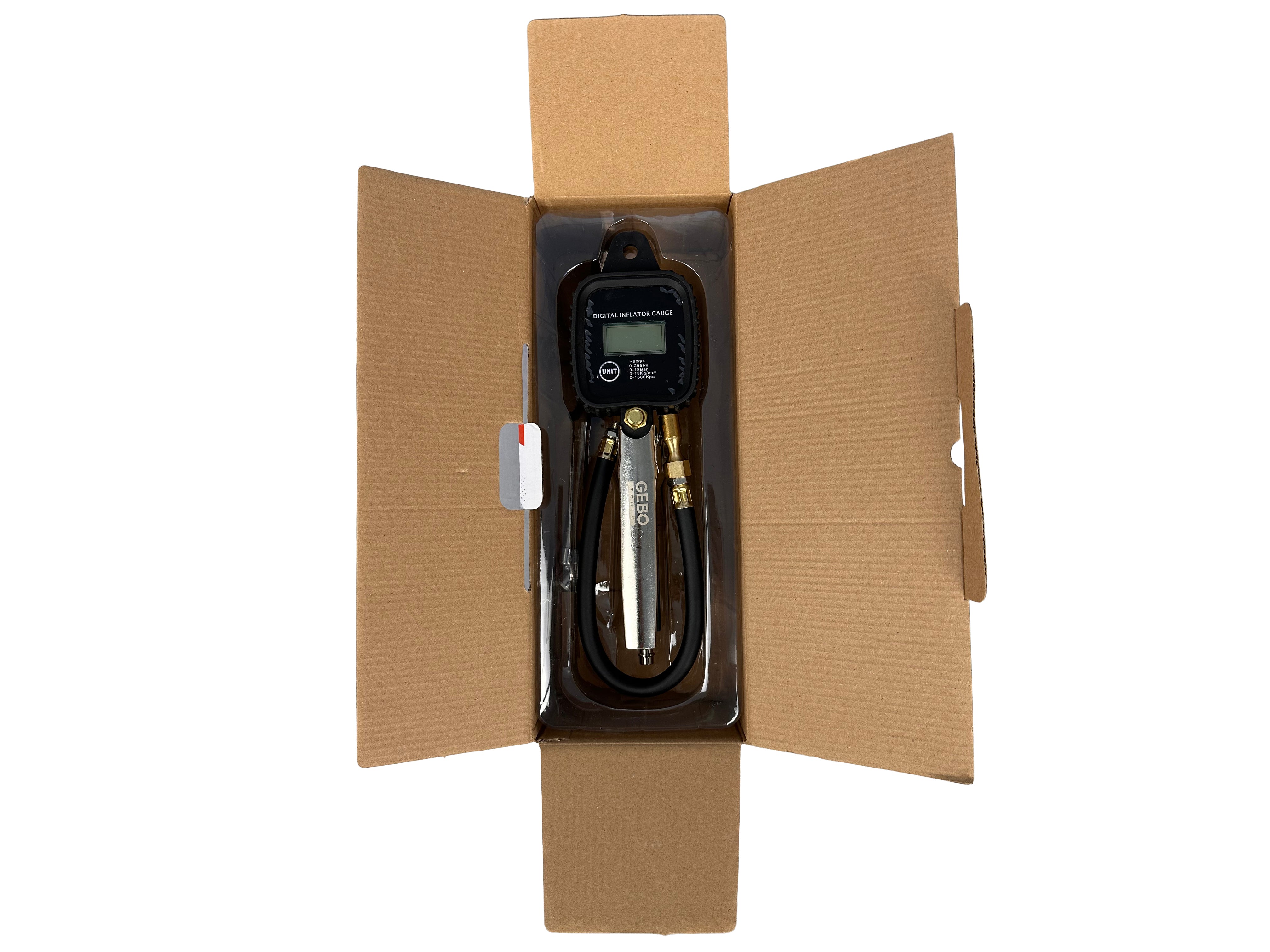 Pistol umflat roti cu manometru digital 0-255 psi GEBO TOOLS