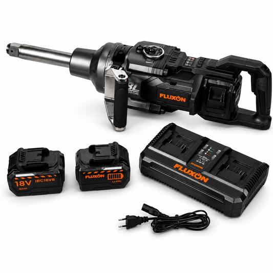 PISTOL DE IMPACT 1" 4000NM CU 2 ACUMULATORI 8AH 18V CU INCARCATOR DUAL, MOTOR BRUSHLESS