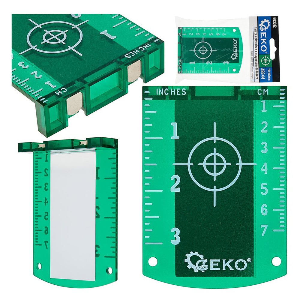 Placa tinta verde pentru nivela laser cu magneti si scala