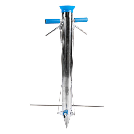 Plantator inox pentru rasaduri cu 2 manere si pedala