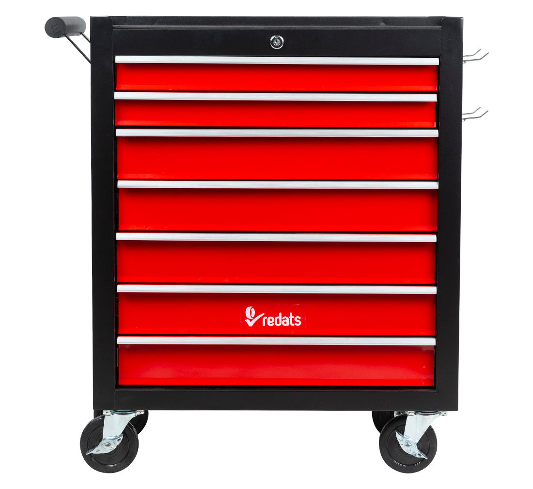 DULAP METALIC NEECHIPAT PENTRU SCULE CU 7 SERTARE, REDATS