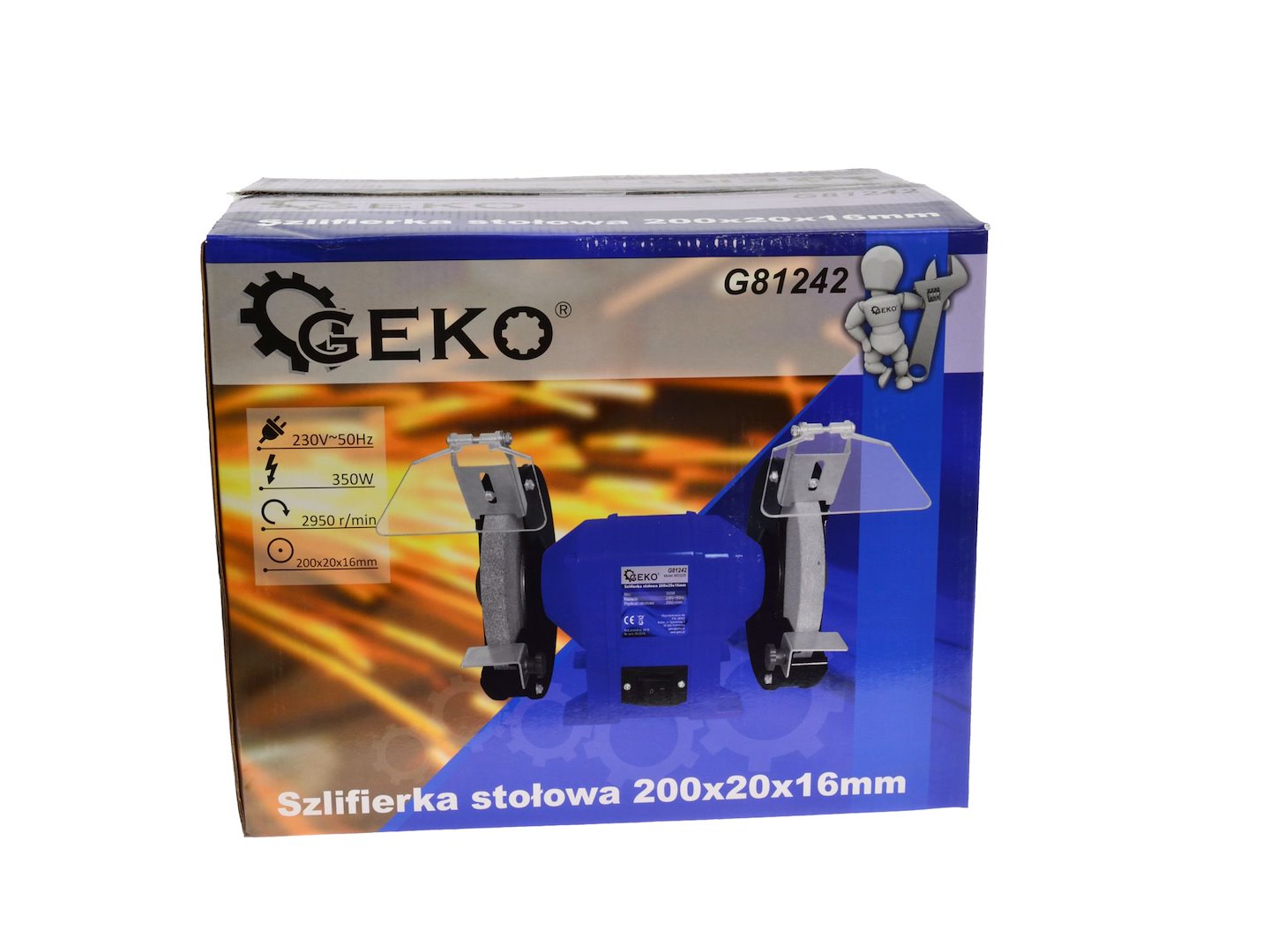 Polizor de banc 350W 200x20x16mm GEKO