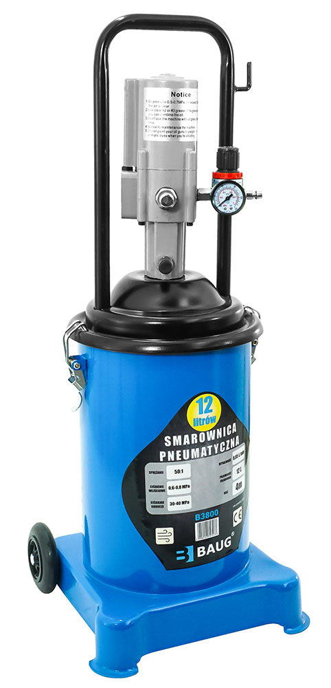 Pompa de gresat pneumatica  gresor pneumatic portabil  12l