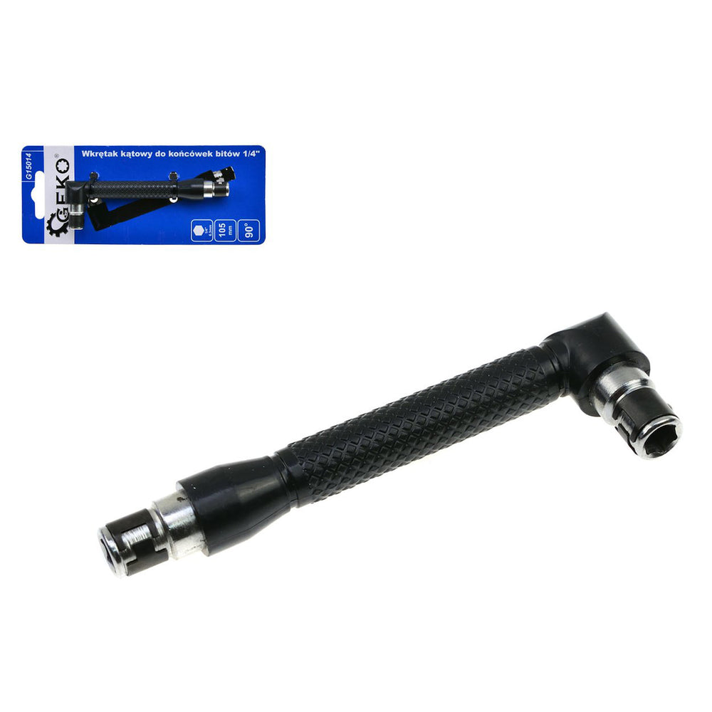 Prelungitor adaptor tip l biti 1/4'' 105mm 90 grade GEKO