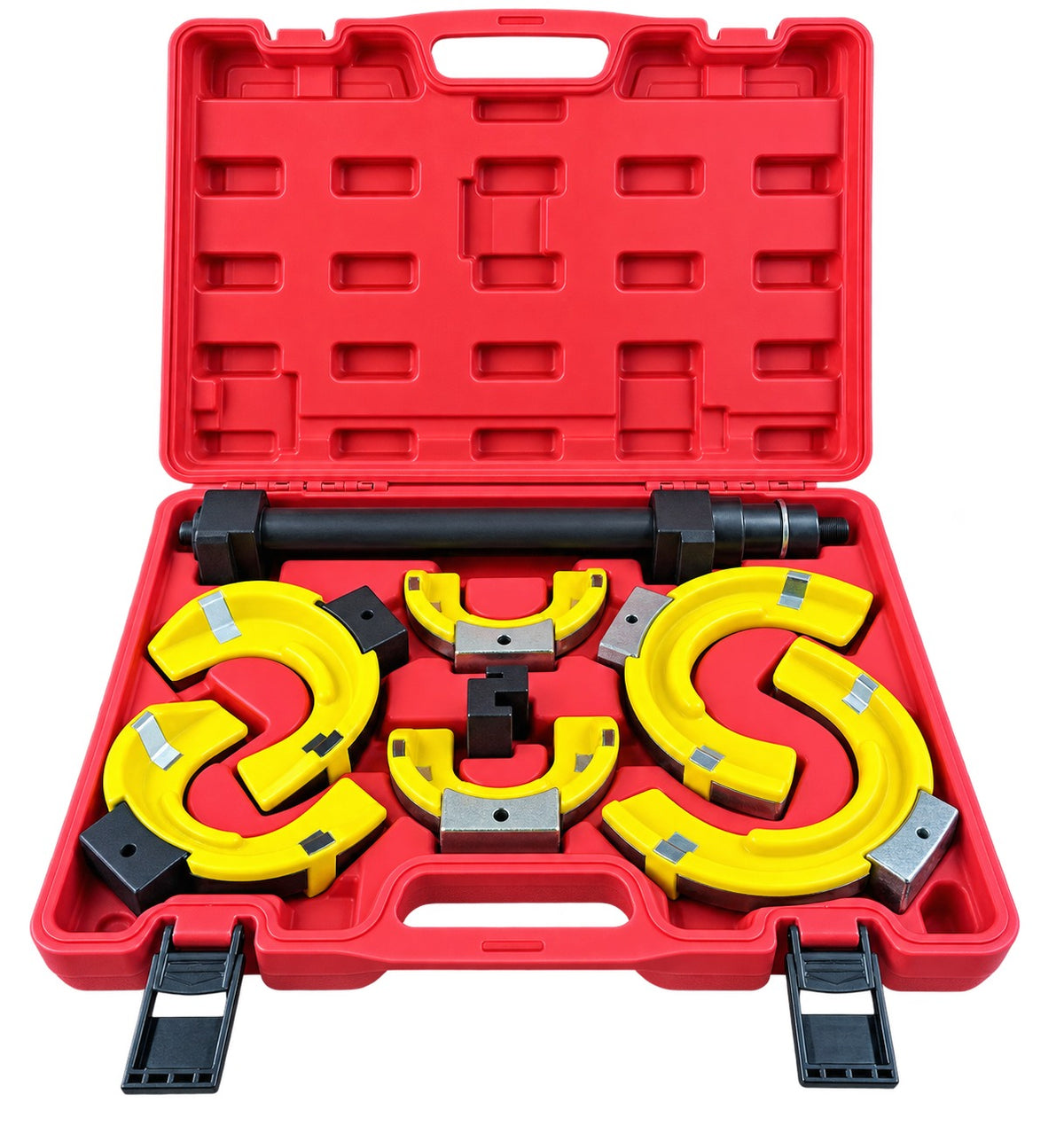 Presa arcuri de suspensie autoturisme si autoutilitare MC PHERSON cu protectie 80-265 mm 1T GEBO TOOLS