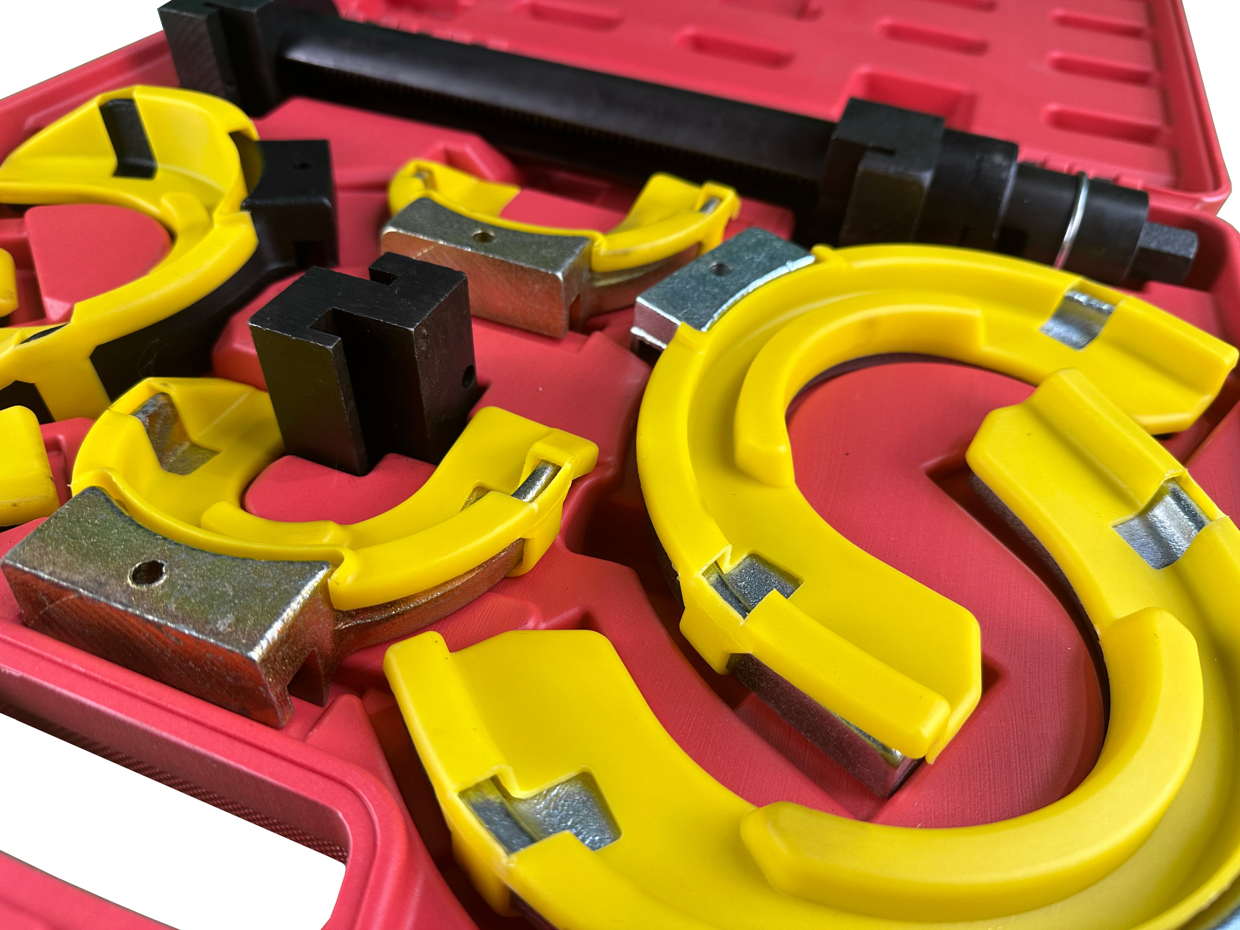 Presa arcuri de suspensie autoturisme si autoutilitare MC PHERSON cu protectie 80-265 mm 1T GEBO TOOLS