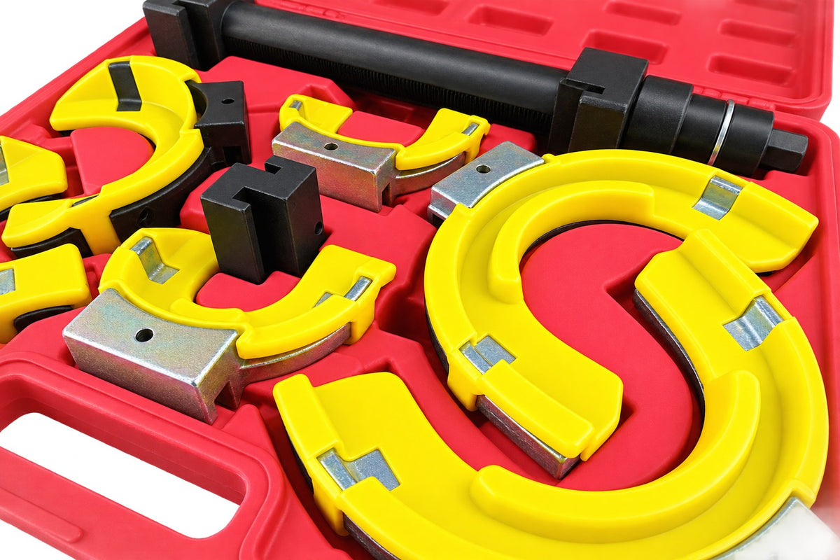 Presa arcuri de suspensie autoturisme si autoutilitare MC PHERSON cu protectie 80-265 mm 1T GEBO TOOLS