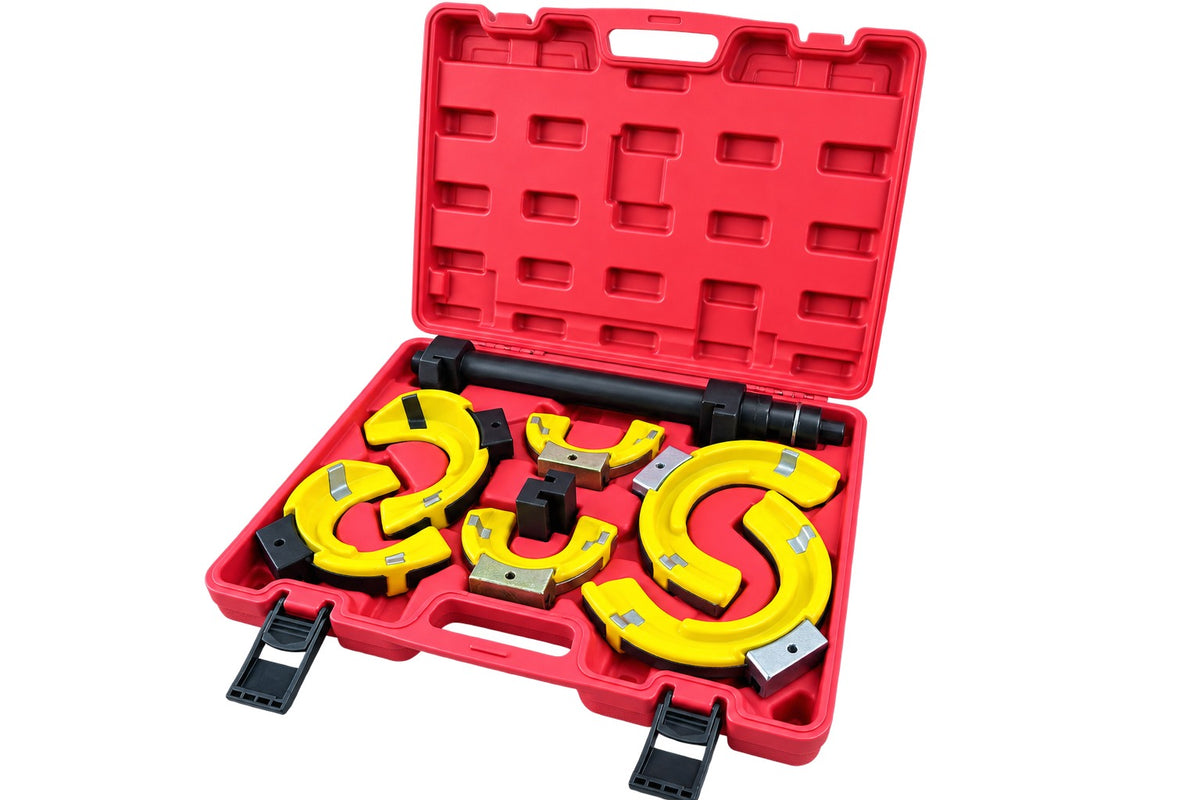Presa arcuri de suspensie autoturisme si autoutilitare MC PHERSON cu protectie 80-265 mm 1T GEBO TOOLS