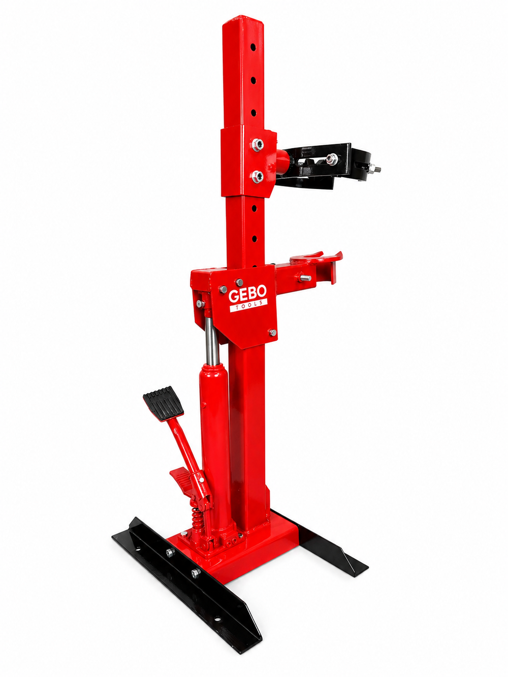 Presa arcuri hidraulica 1T tip stand pentru montare demontare arcuri amortizoare flanse telescoape GEBO TOOLS