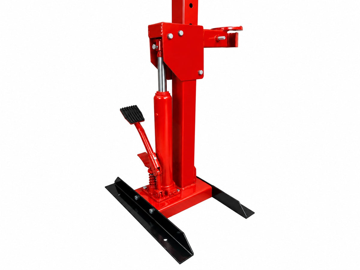 Presa arcuri hidraulica 1T tip stand pentru montare demontare arcuri amortizoare flanse telescoape GEBO TOOLS