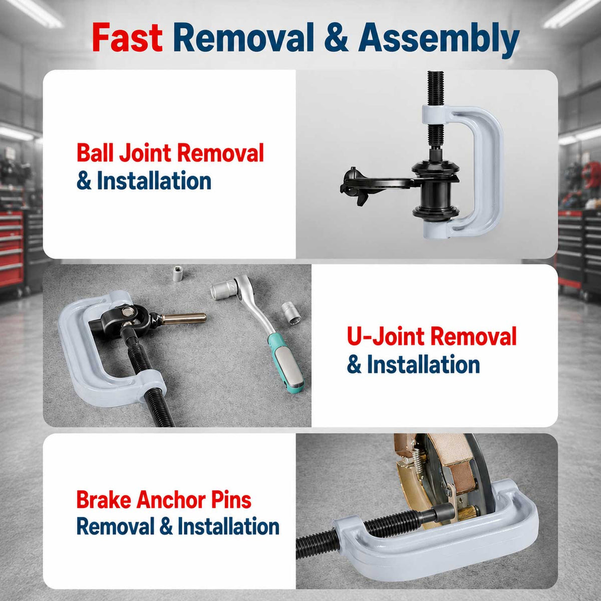 Presa extractor pivoti, rotule si capete de bara utilitare dube VW lt MERCEDES sprinter GEBO TOOLS