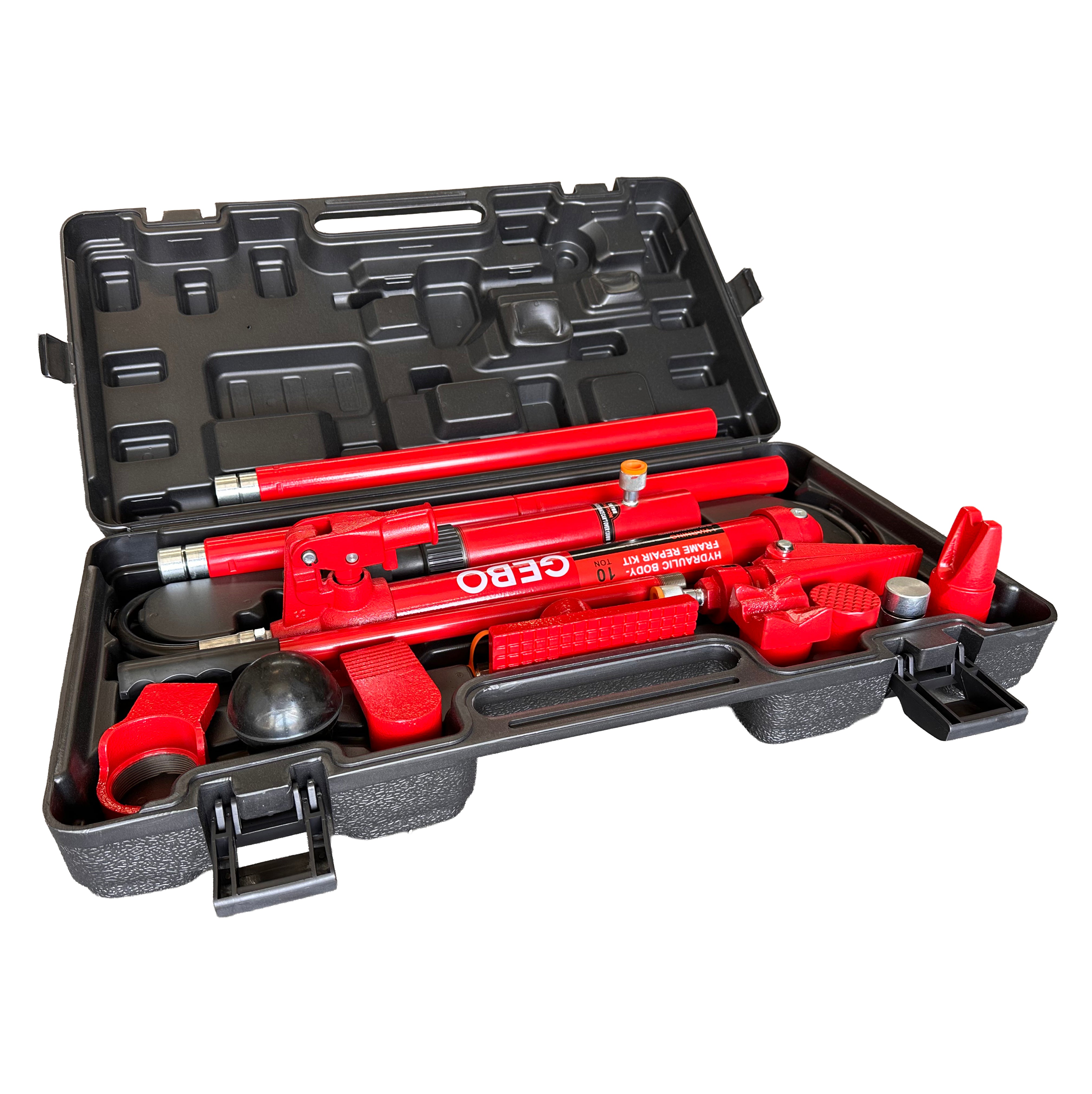 Presa hidraulica indreptat caroserii auto 10T, 15 piese, GEBO TOOLS
