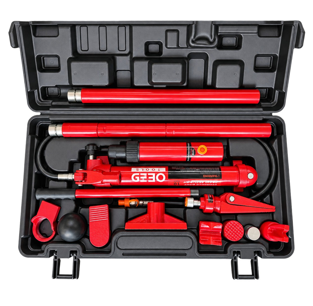 Presa hidraulica indreptat caroserii auto 10T, 15 piese, GEBO TOOLS