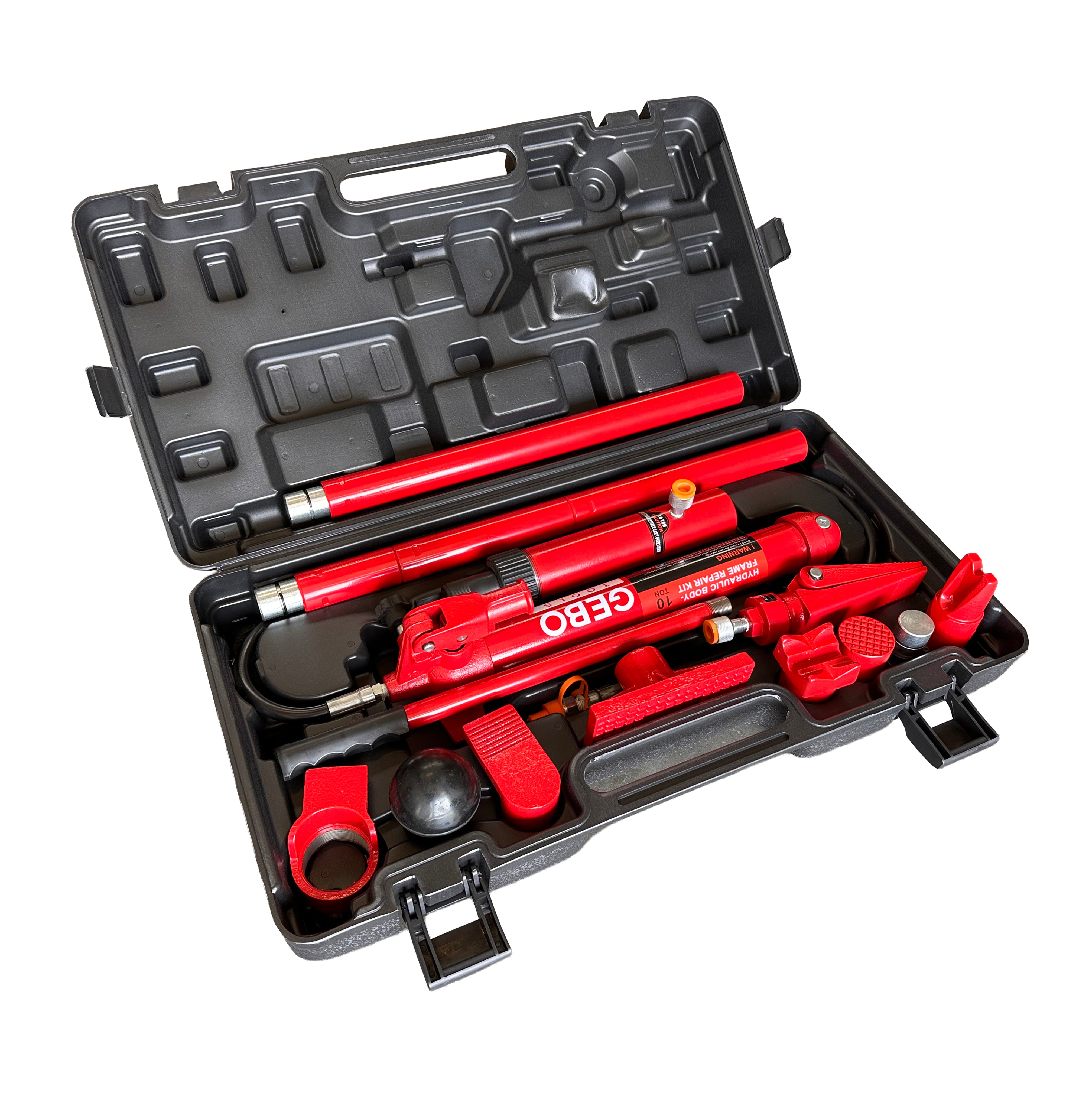 Presa hidraulica indreptat caroserii auto 10T, 15 piese, GEBO TOOLS
