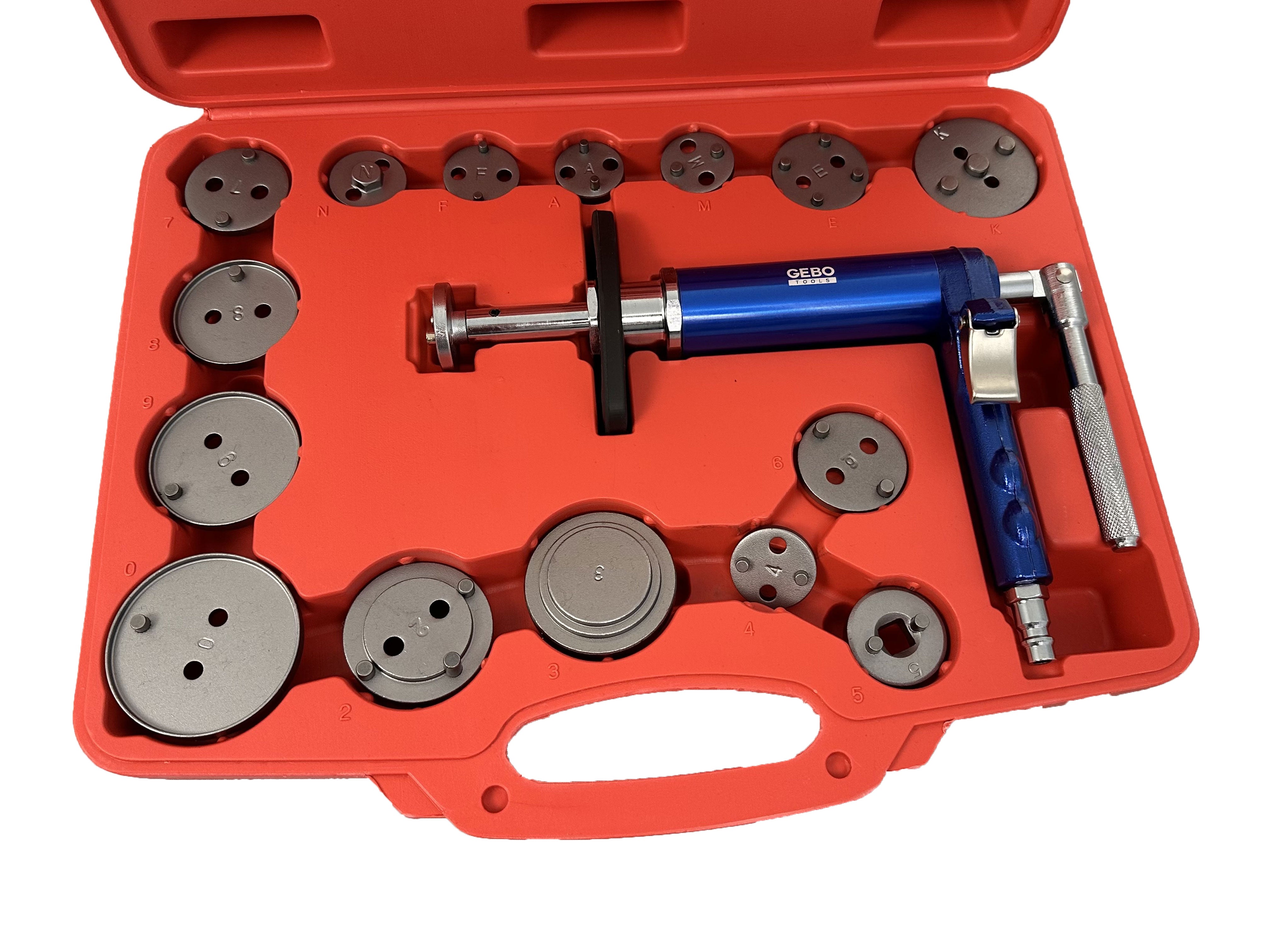 Presa pneumatica pentru pistonas etriere frane 16 piese GEBO TOOLS
