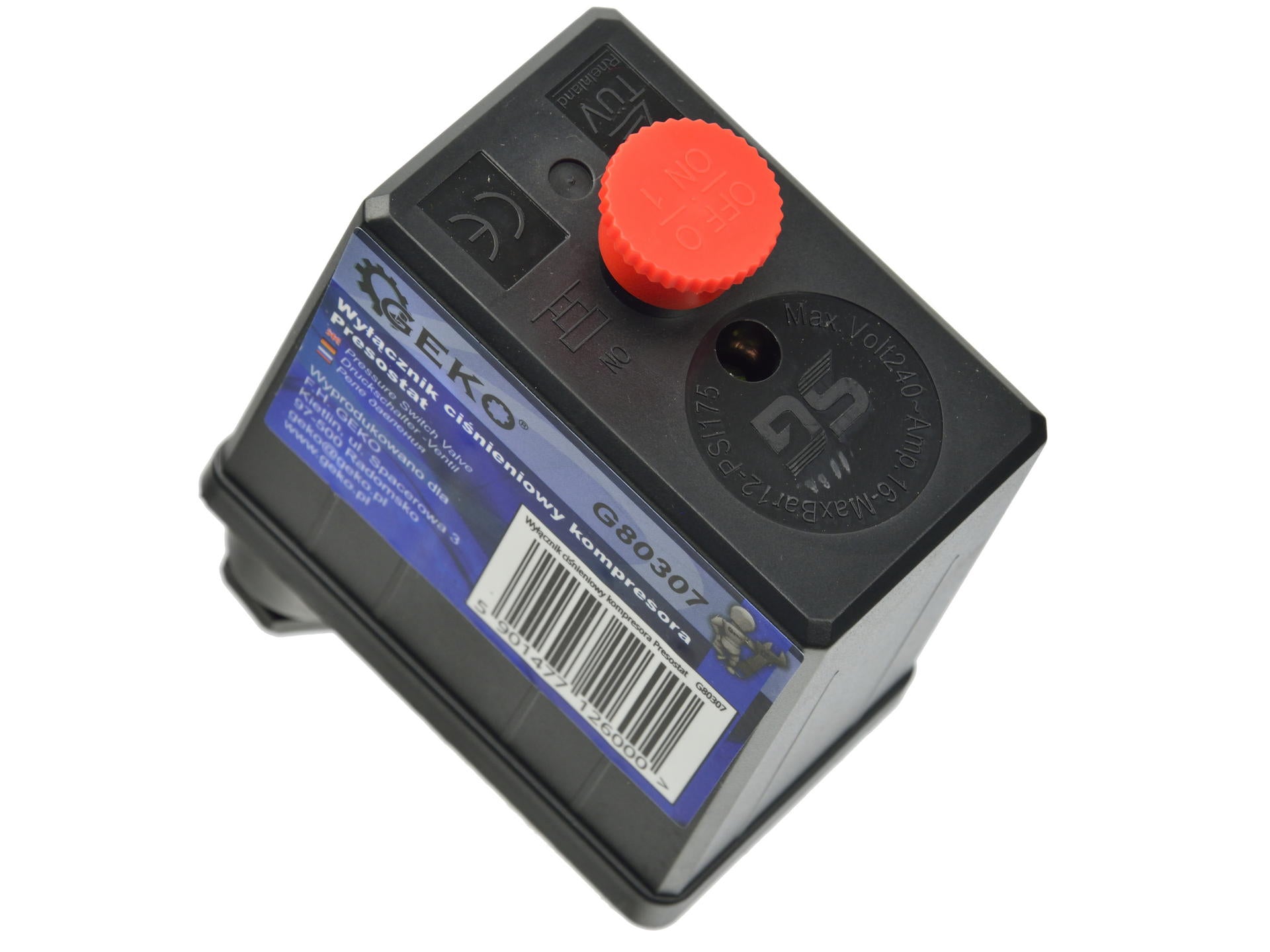 Presostat comutator unidirectional pentru compresor de aer 220V