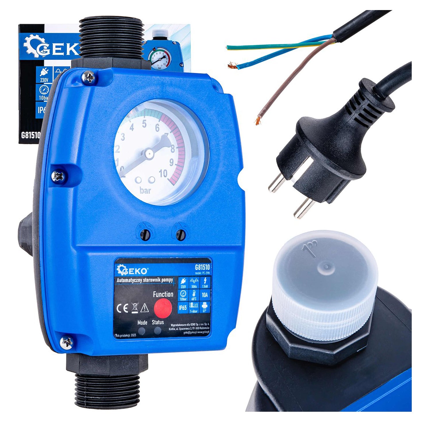Presostat controler  electronic automat pentru pompa de apa 1.1 KW 10 bari