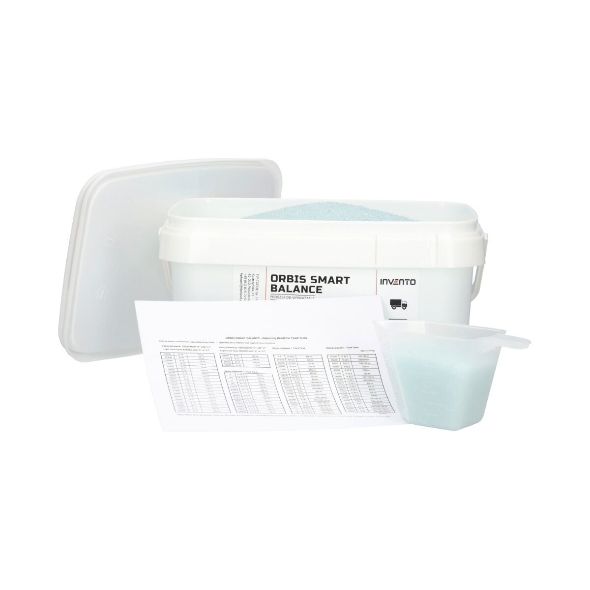Pulbere granule pentru echilibrat roti camioane 8kg INVENTO
