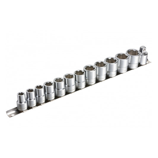 SET CHEI TUBULARE CR-V PENTRU SURUBURI DETERIORATE 3/8'' 8-19MM QUATROS