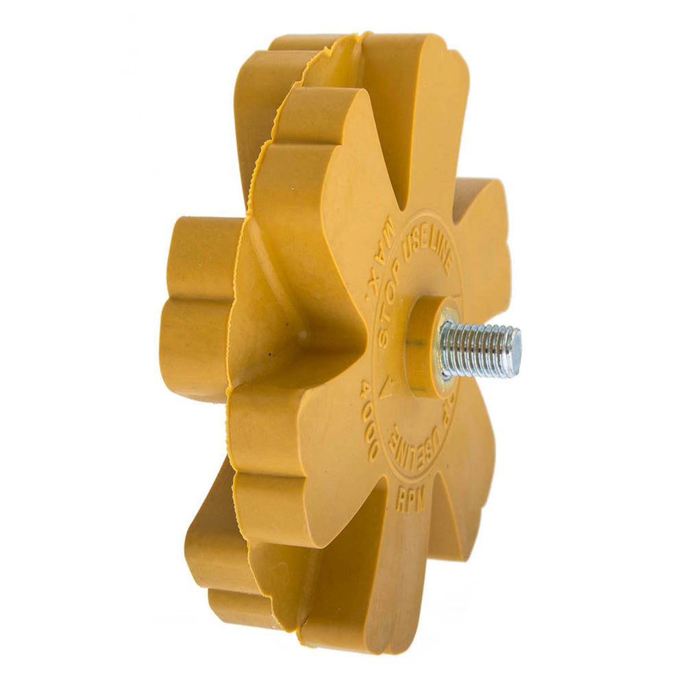 Radiera crestata inlaturat impuritati lipici 90mm, disc din cauciuc pentru curatat adeziv