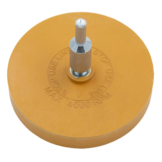 Radiera inlaturat lipici cu adaptor KROFTOOLS, disc din cauciuc pentru curatat adeziv