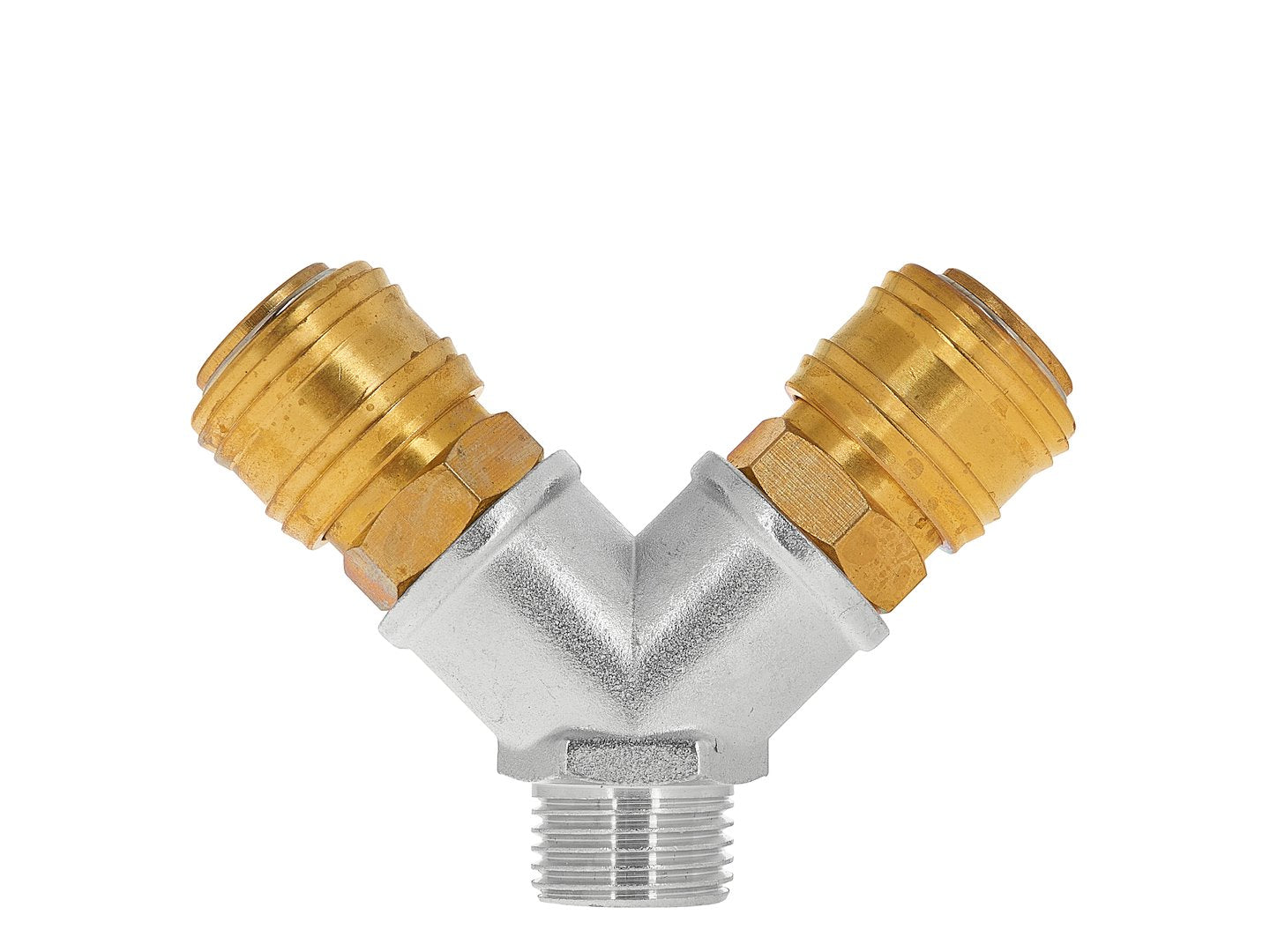Ramificator, distribuitor de aer 1/2 cu 2 iesiri, cuple rapide