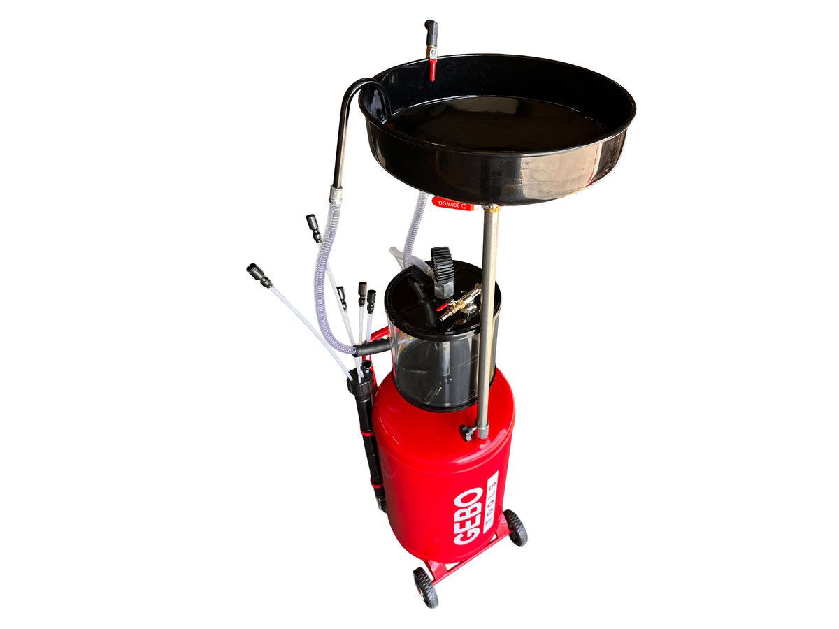Recuperator de ulei cu actionare pneumatica prin aspiratie capacitate 80 l GEBO TOOLS
