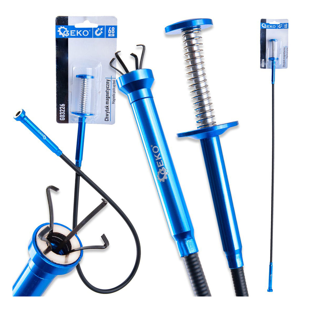 Recuperator piese flexibil cu magnet, gheare si LED 68cm