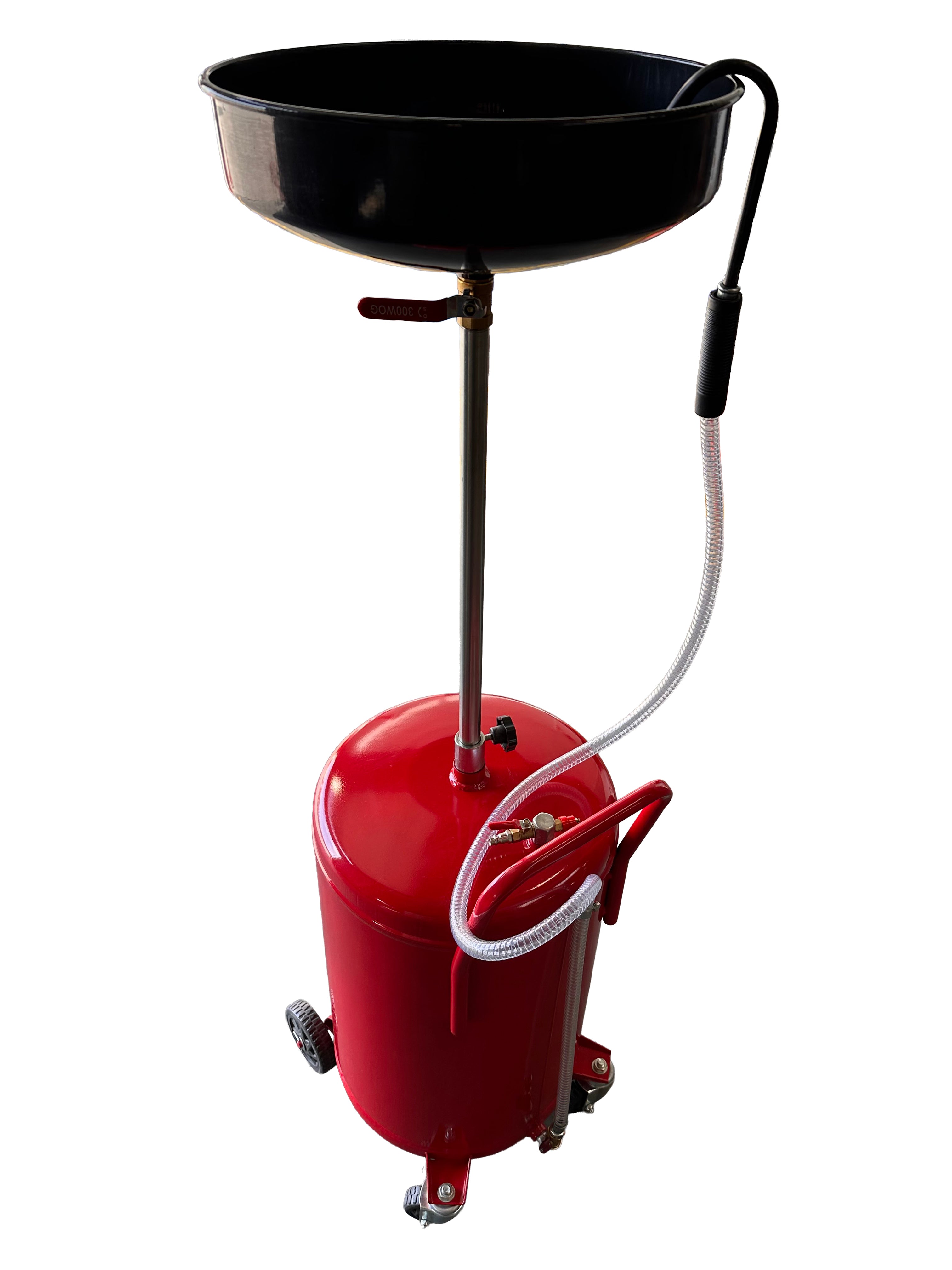 Recuperator ulei uzat pneumatic GEBO TOOLS 70l cu vas colector 10l, golire 6-8 bar, tija reglabila