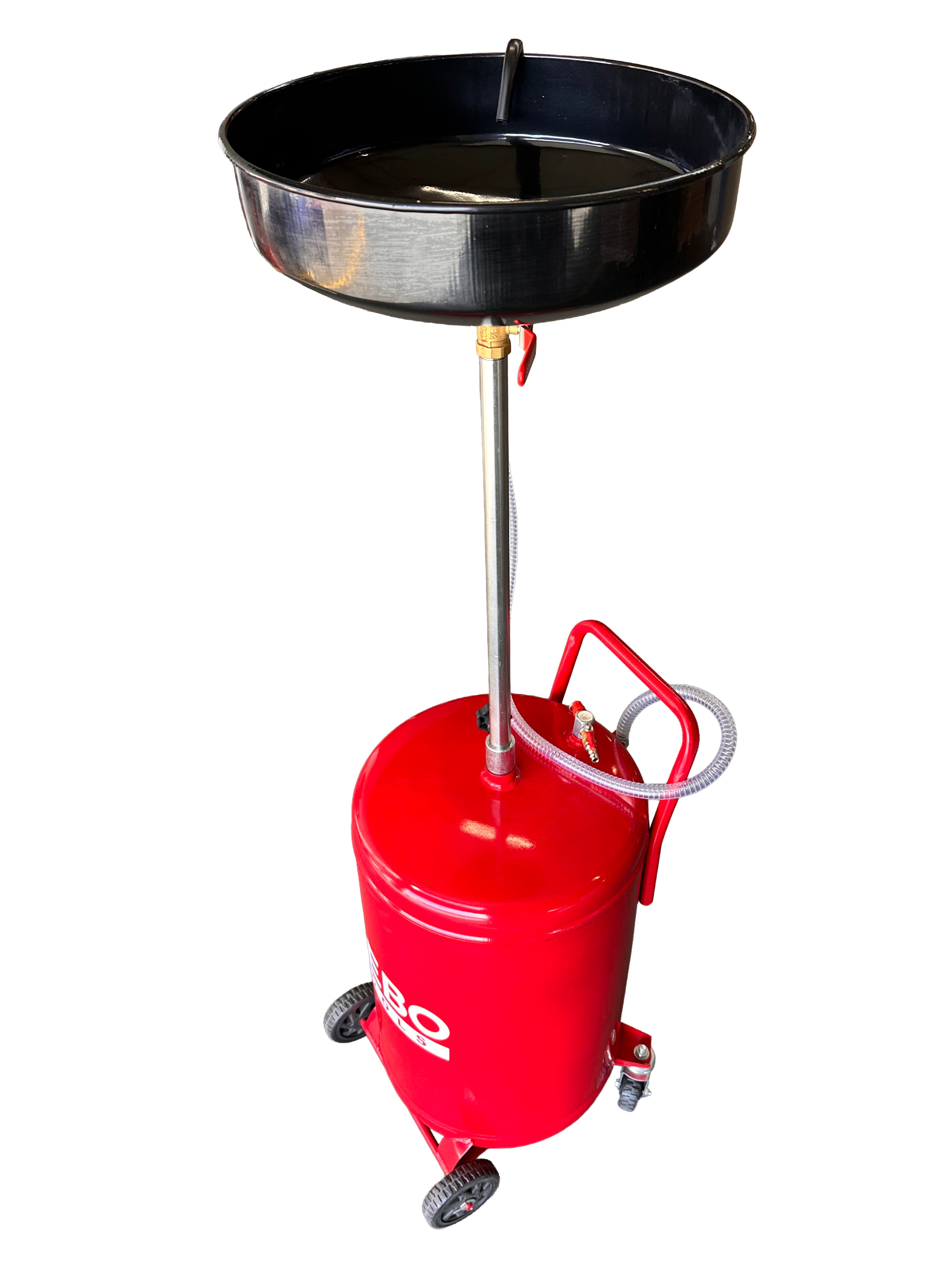Recuperator ulei uzat pneumatic GEBO TOOLS 70l cu vas colector 10l, golire 6-8 bar, tija reglabila