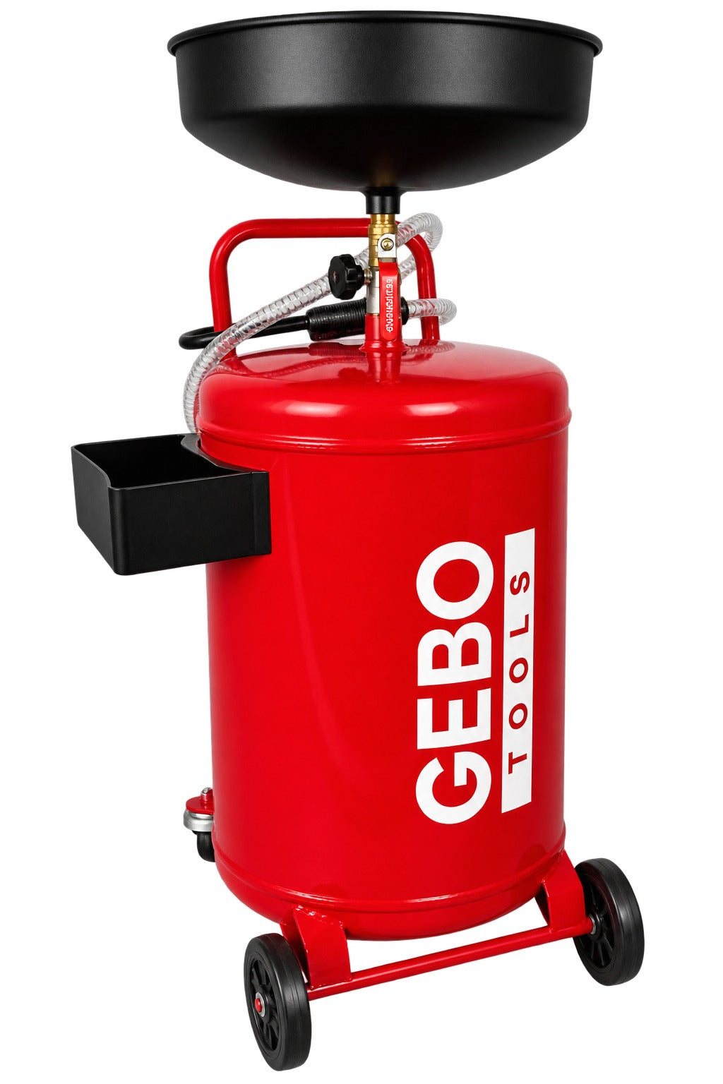 Recuperator ulei uzat pneumatic GEBO TOOLS 75l cu vas colector 10l, golire 6-8 bar, tija reglabila